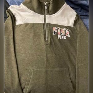 Vs Pink Quarter Zip Sweater
